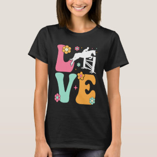 Love Funny Horse Boho Equestrian Horseback Riding T-Shirt