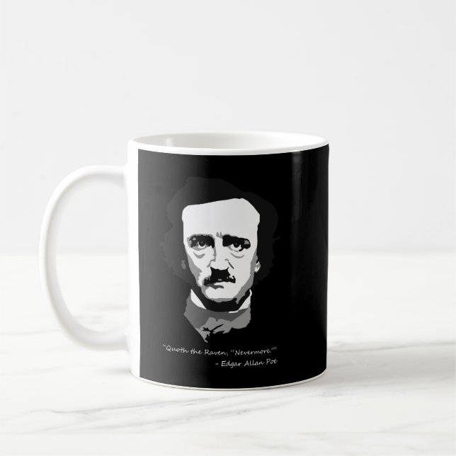Love Funny Man Criminal Edgar Detective Allan Poe  Coffee Mug (Left)