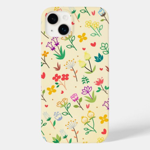 Love Garden Spring Flowers  Hearts  Case_Mate iPhone 14 Plus Case