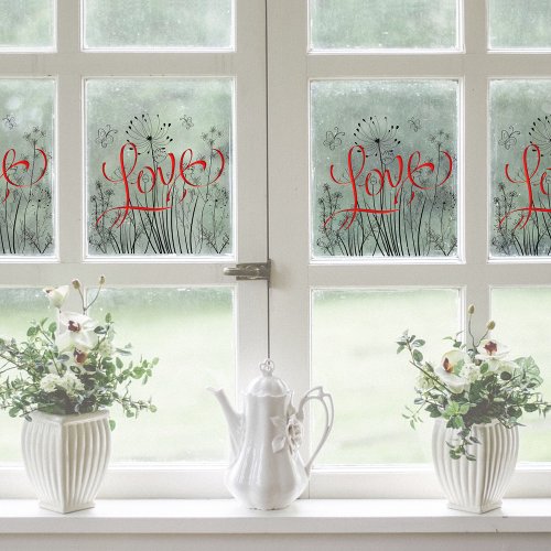 LOVE Garden Window Cling
