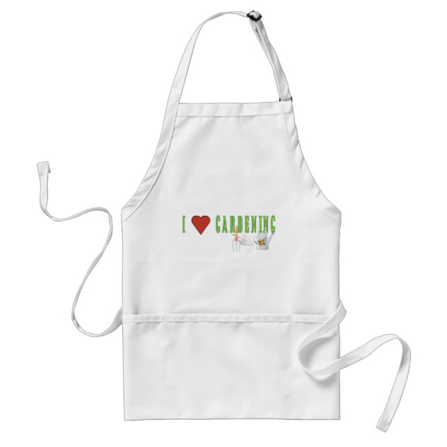 Love Gardening Adult Apron (Front)
