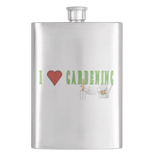 Love Gardening Flask