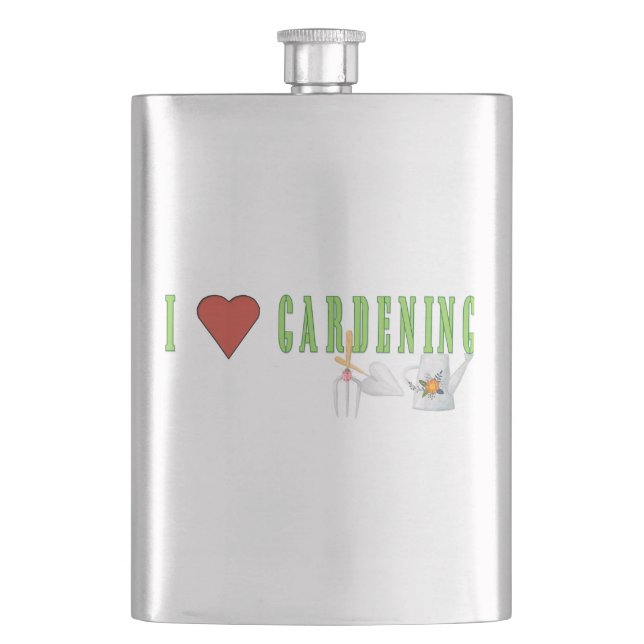 Love Gardening Flask (Front)