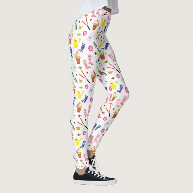Love Gardening Fun Garden Tools and Equipment  Leggings (Right)