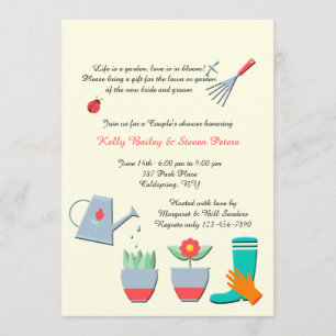 Love Gardening Shower Invitation