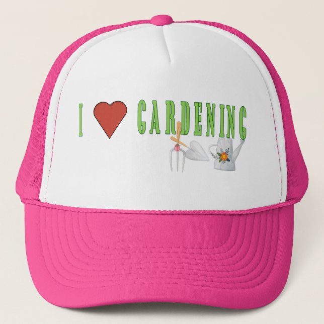 Love Gardening Trucker Hat (Front)