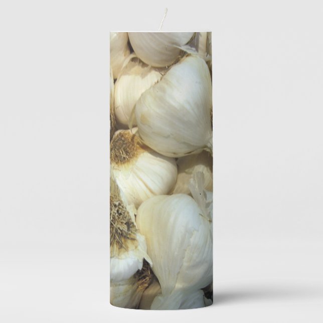 Love Garlic Pillar Candle (Front)