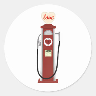 Sticker Retro Gas Pump