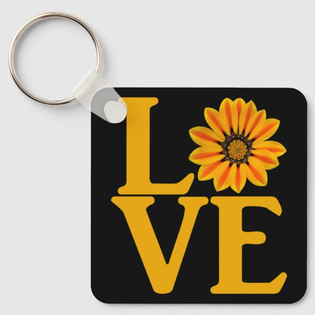Love Gazania Classic Keychain (Front)