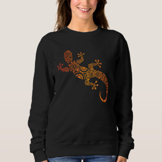 Love Geckos Tribal Lizard Chameleon Gecko Tattoo Sweatshirt