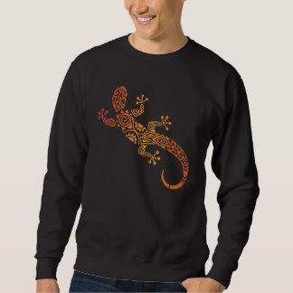 Love Geckos Tribal Lizard Chameleon Gecko Tattoo Sweatshirt