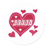 Love GEEKS Classic Round Sticker