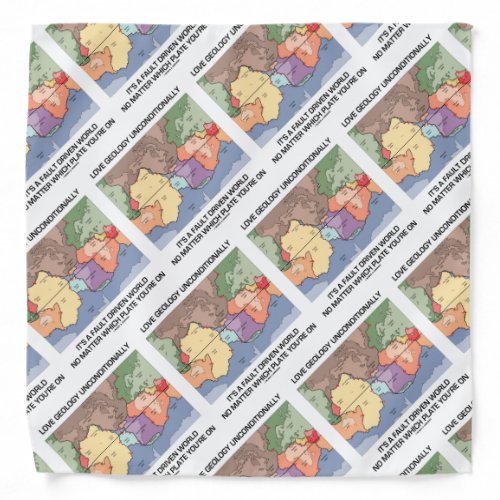 Love Geology Unconditionally Fault Driven World Bandana