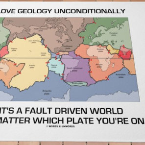 Love Geology Unconditionally Fault Driven World Doormat