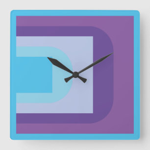 LOVE Geomesky by Masanser Pixelat Square Wall Clock