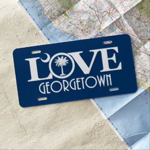 LOVE Georgetown License Plate