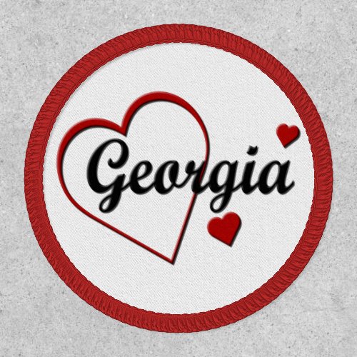 Love Georgia Hearts Premium Patch