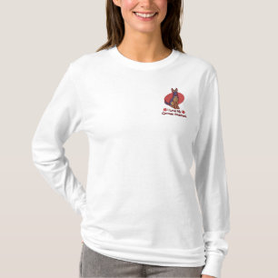 Love German Shepherd Embroidered Long Sleeve T-Shirt