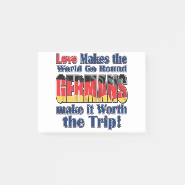 Love-Germans Post-it Notes (Front)