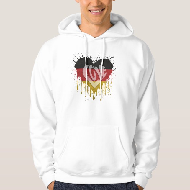 Love Germany Flag Hoodie (Front)