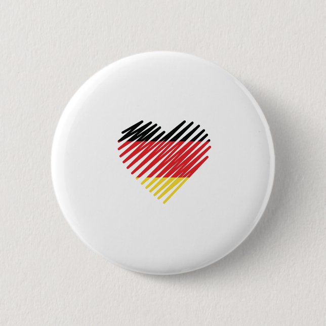 Love Germany Pride Button (Front)