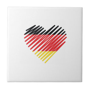 Love Germany Pride Ceramic Tile