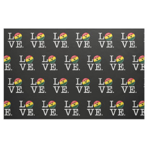 Love Ghana Smiling Ghanian Flag Fabric