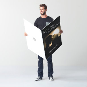 Love Giant Photo Card with Text HAMbyWG