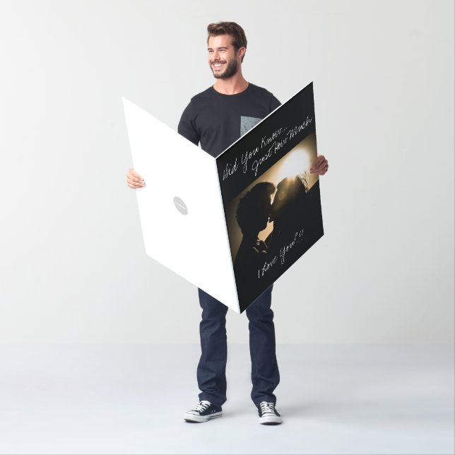 Love Giant Photo Card with Text HAMbyWG (In Situ)