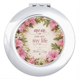 LOVE GIFT FOR MOTHER'S DAY COMPACT MIRROR