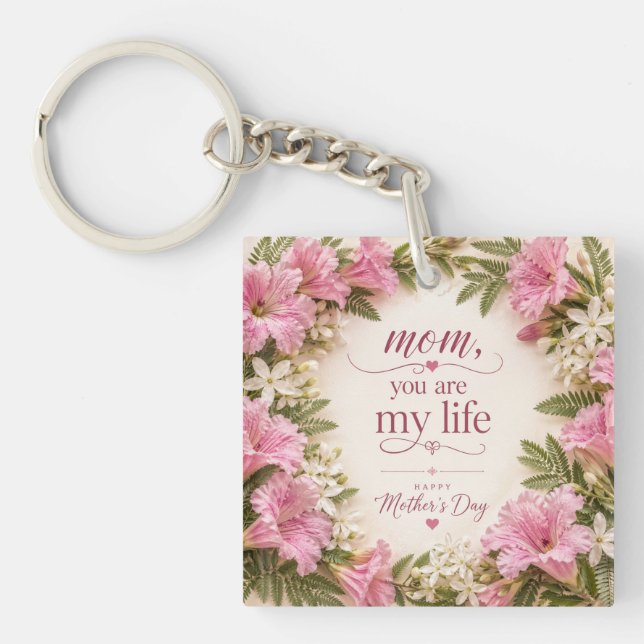 LOVE GIFT FOR MOTHER'S DAY  KEYCHAIN (Front)