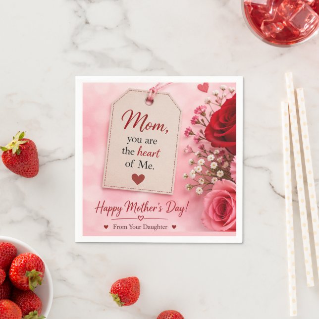 LOVE GIFT FOR MOTHER'S DAY  NAPKINS (Insitu)