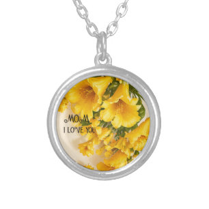 LOVE GIFT FOR MOTHER'S DAY SILVER PLATED NECKLACE