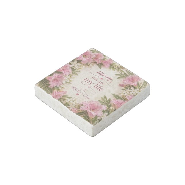 LOVE GIFT FOR MOTHER'S DAY  STONE MAGNET (Angled)