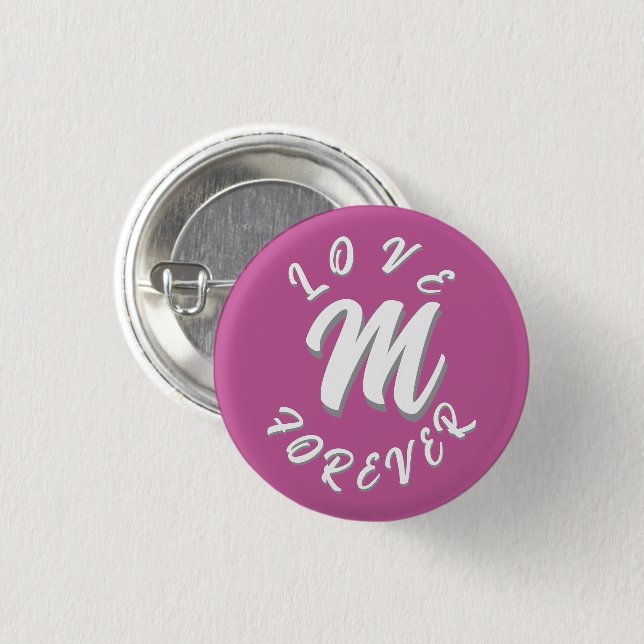 LOVE GIFT HUSBAND WIFE GIRLFRIEND BOYFRIEND FRIEND BUTTON (Front & Back)