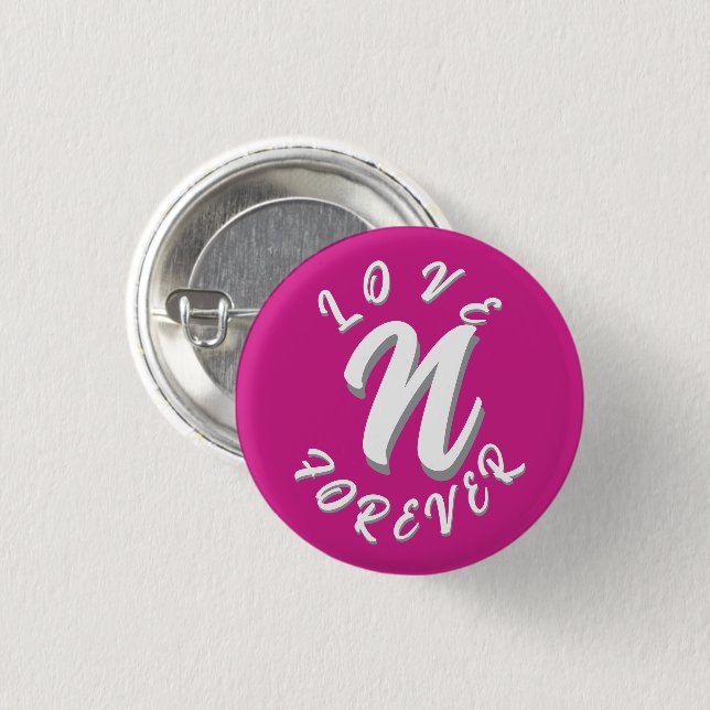 LOVE GIFT HUSBAND WIFE GIRLFRIEND BOYFRIEND FRIEND BUTTON (Front & Back)