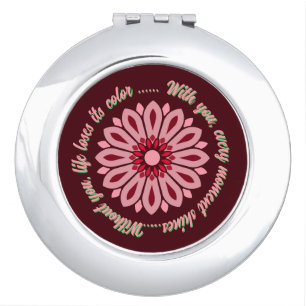 LOVE GIFT HUSBAND WIFE GIRLFRIEND BOYFRIEND FRIEND COMPACT MIRROR