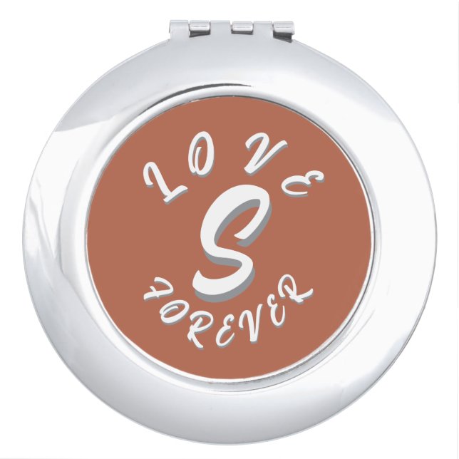 LOVE GIFT HUSBAND WIFE GIRLFRIEND BOYFRIEND FRIEND COMPACT MIRROR (Front)