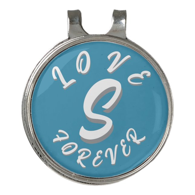 LOVE GIFT HUSBAND WIFE GIRLFRIEND BOYFRIEND FRIEND GOLF HAT CLIP (Front)