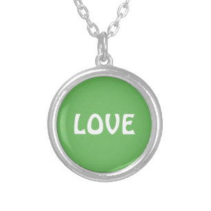 LOVE GIFT WOMEN MOM SISTER FRIEND TEACHER BOSS SILVER PLATED NECKLACE