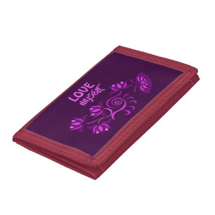 LOVE GIFT WOMEN MOM SISTER FRIEND TEACHER BOSS TRI-FOLD WALLET