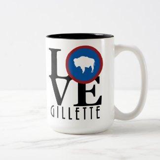 LOVE Gillete Wyoming 15oz Two-Tone Coffee Mug