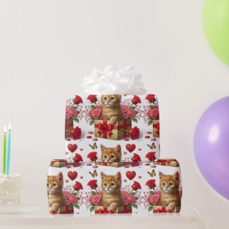 Love Ginger Kitten in Valentines Day Box 