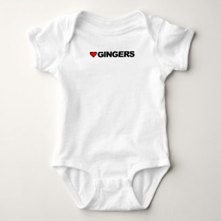 Love Gingers Sticker Baby Bodysuit