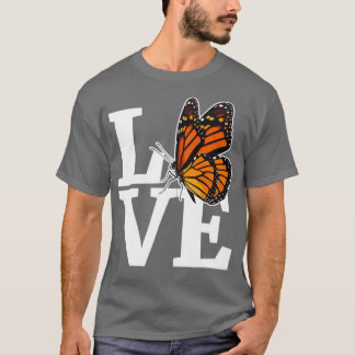 LOVE Girls Monarch Butterfly Shirt Milkweed Butter