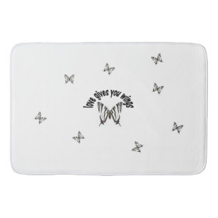 Love Give You Wings Bath Mat