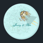 Love gives us a Fairy Tale Wedding Magnet<br><div class="desc">Cute Fairy with Wand</div>