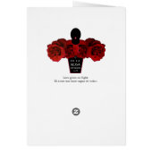 Love gives us flight. cards (Back)