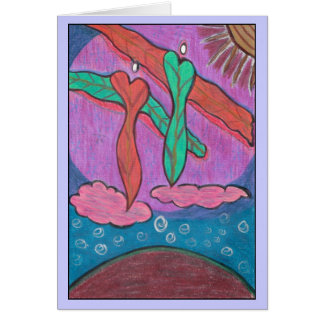 Love gives us flight. cards