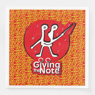 LOVE GIVING THE MUSICAL NOTE BY MASANSER PAPER DINNER NAPKINS